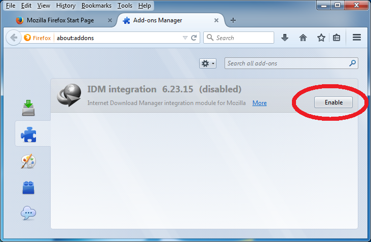 firefox integration with free download manager