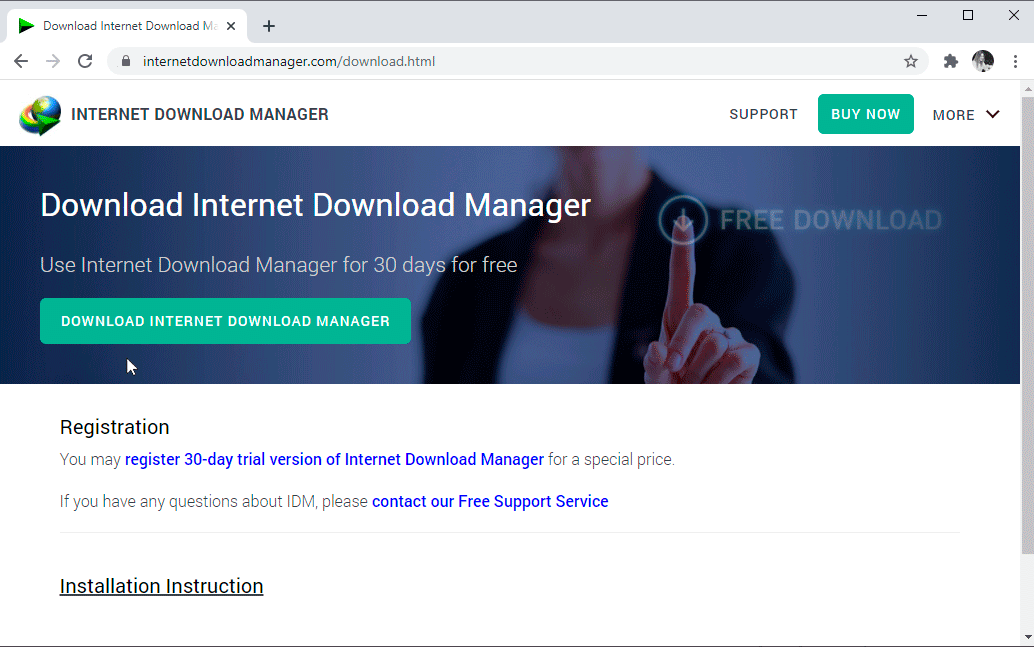Download trial version of Internet Download Manager