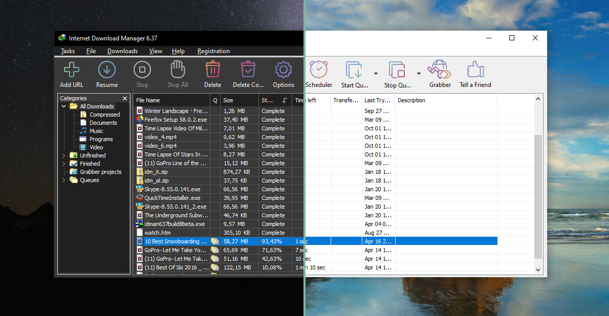 Dark Theme for Internet Download Manager