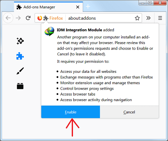 idm integration module firefox