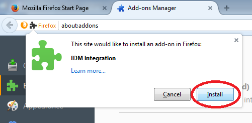 Manual Installation Of Idm Plugin For Firefox And Other Mozilla Based Browsers