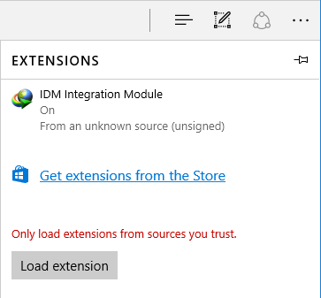 idm integration module chrome store